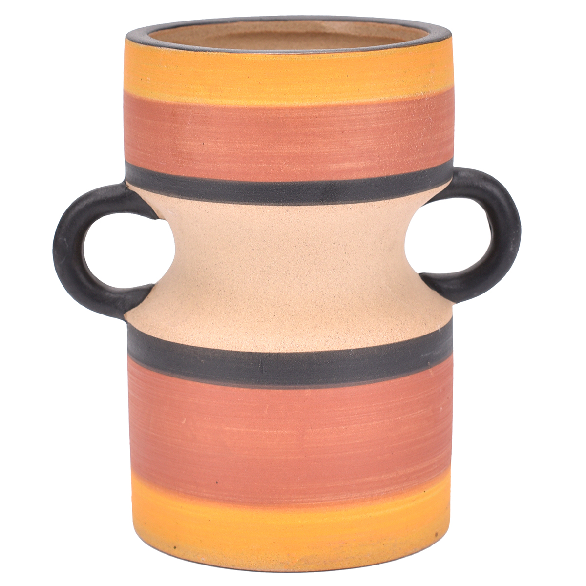 Origen home decor - jarrón decorativo decoracion | jarrones y portavelas marrón - 16x10x15 cm