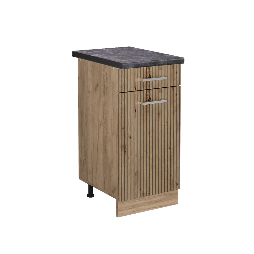 Vicco Szafka dolna do kuchni R-Line, Dąb rzemieślniczy, 40 cm , BP Antracyt