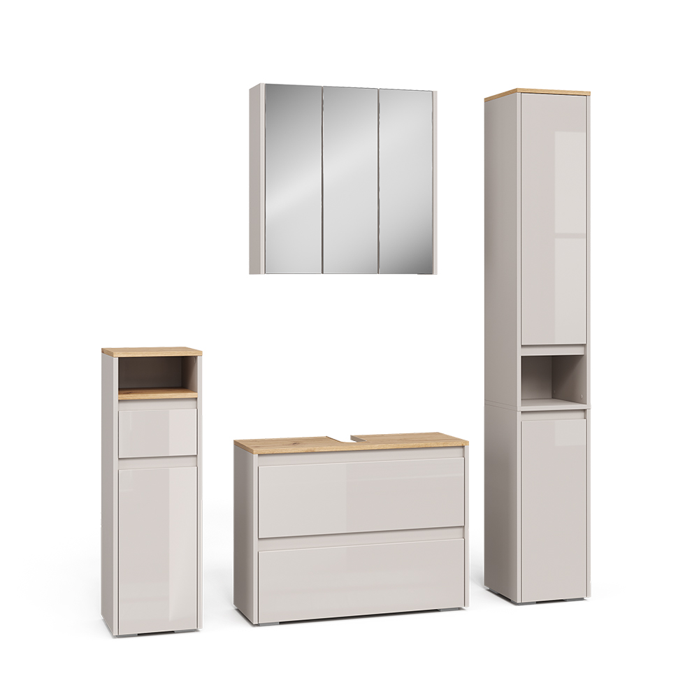 Vicco Zestaw mebli łazienkowych Majest, Kaszmir/Rękodzieło, 4 części