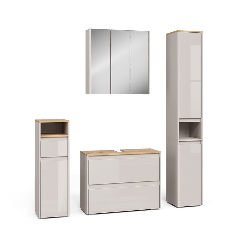 Vicco Zestaw mebli łazienkowych Majest, Kaszmir/Rękodzieło, 4 części