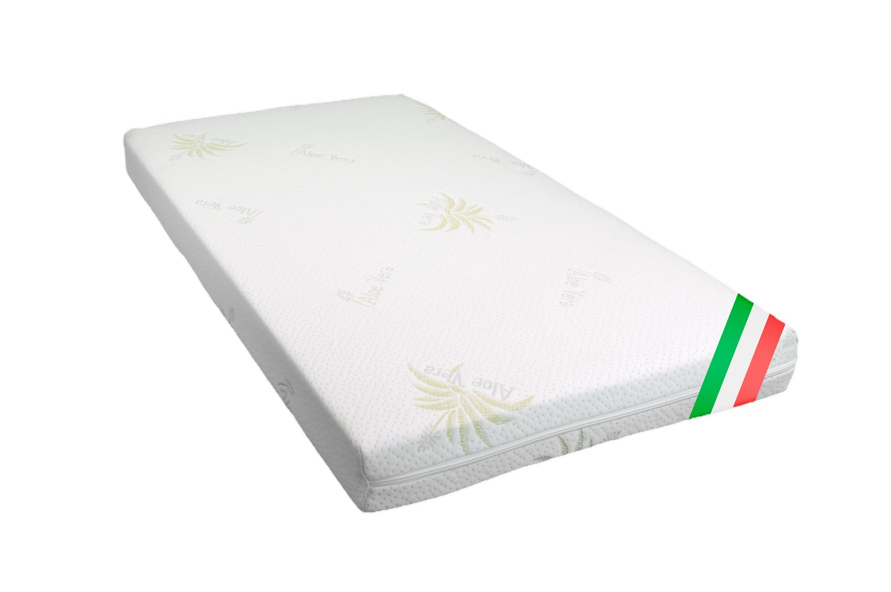 Materasso Culla Sfoderabile Aloe Vera - 60x125cm, Altezza 12cm, Lavabile - Foto 2