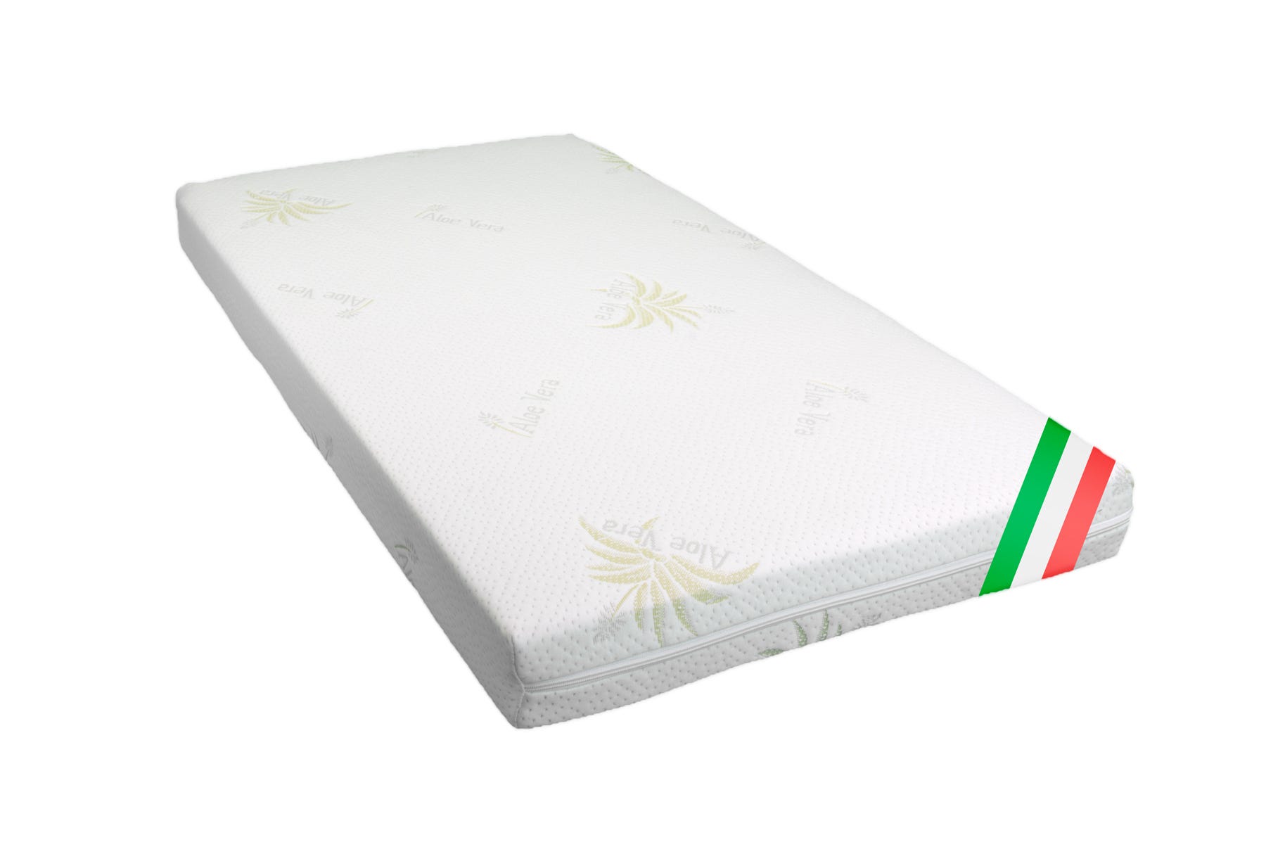 Materasso Culla Sfoderabile Aloe Vera - 60x125cm, Altezza 12cm, Lavabile - Foto 2