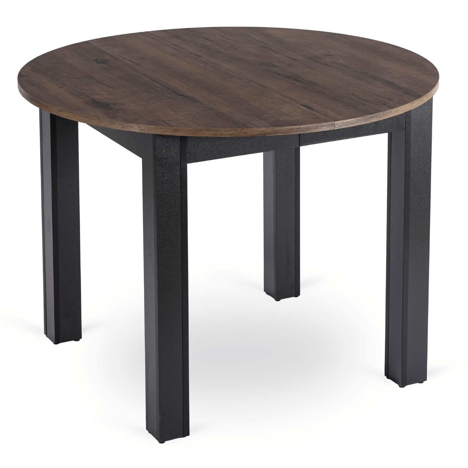 Stół Okrągły Rozkładany Kuchenny do Jadalni Salonu Kuchni Orzech HARRY