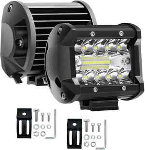 Barre LED Travail 4 Pouces 102W - 12V/24V, IP67, Combo Spot/flood - Pour 4x4, Tracteur, Bateau