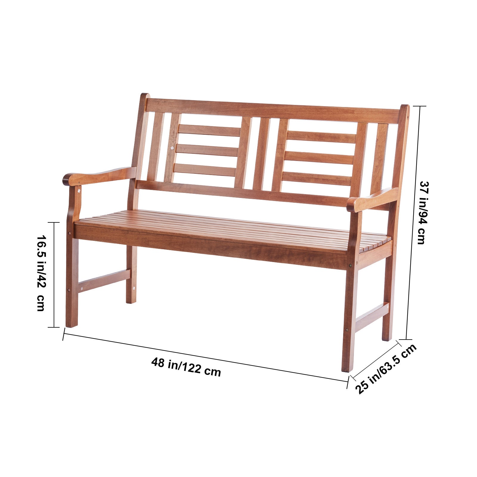 Banc jardin bois SucceBuy 48