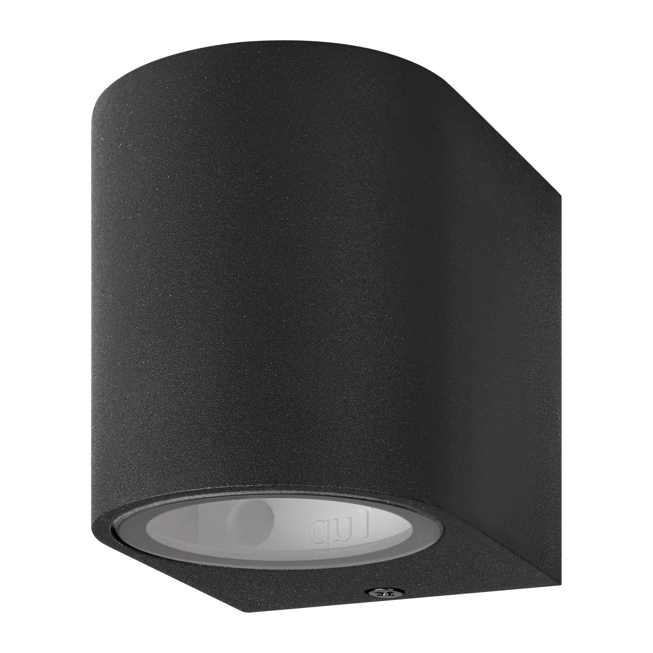 Kinkiet zewnętrzny Luna GU10 LED IP44 lampa ogrodowa elewacyjna czarna MasterLED