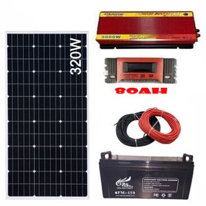 Kit Fotovoltaico 2 KW Pwm Inverter 2000W Pannello Solare 100W Batteria 120 AH - Foto 9