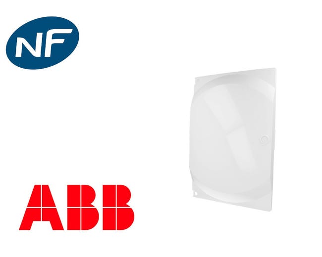 Porte pleine tableau électrique - Coffret 2 rangées & 13 mods | ABB Galeo Porte pleine tableau électrique - Coffret 2 rangées & 13 mods | ABB Galeo