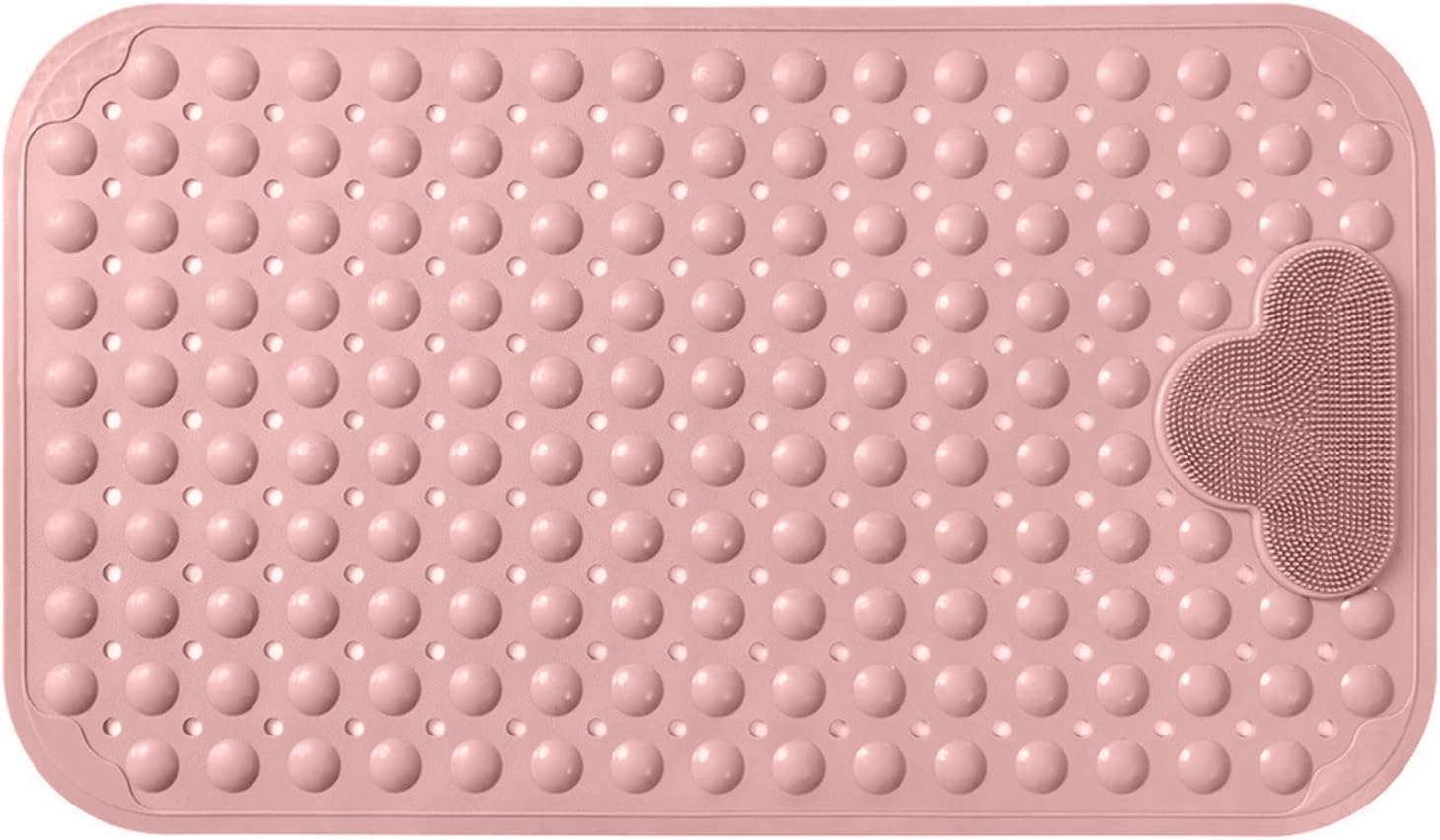 80 x 50 cm Mata antypoślizgowa do kąpieli z przyssawkami Wygodna mata prysznicowa Masaż Mata antypoślizgowa Prysznic Możliwość prania w pralce Różowy
