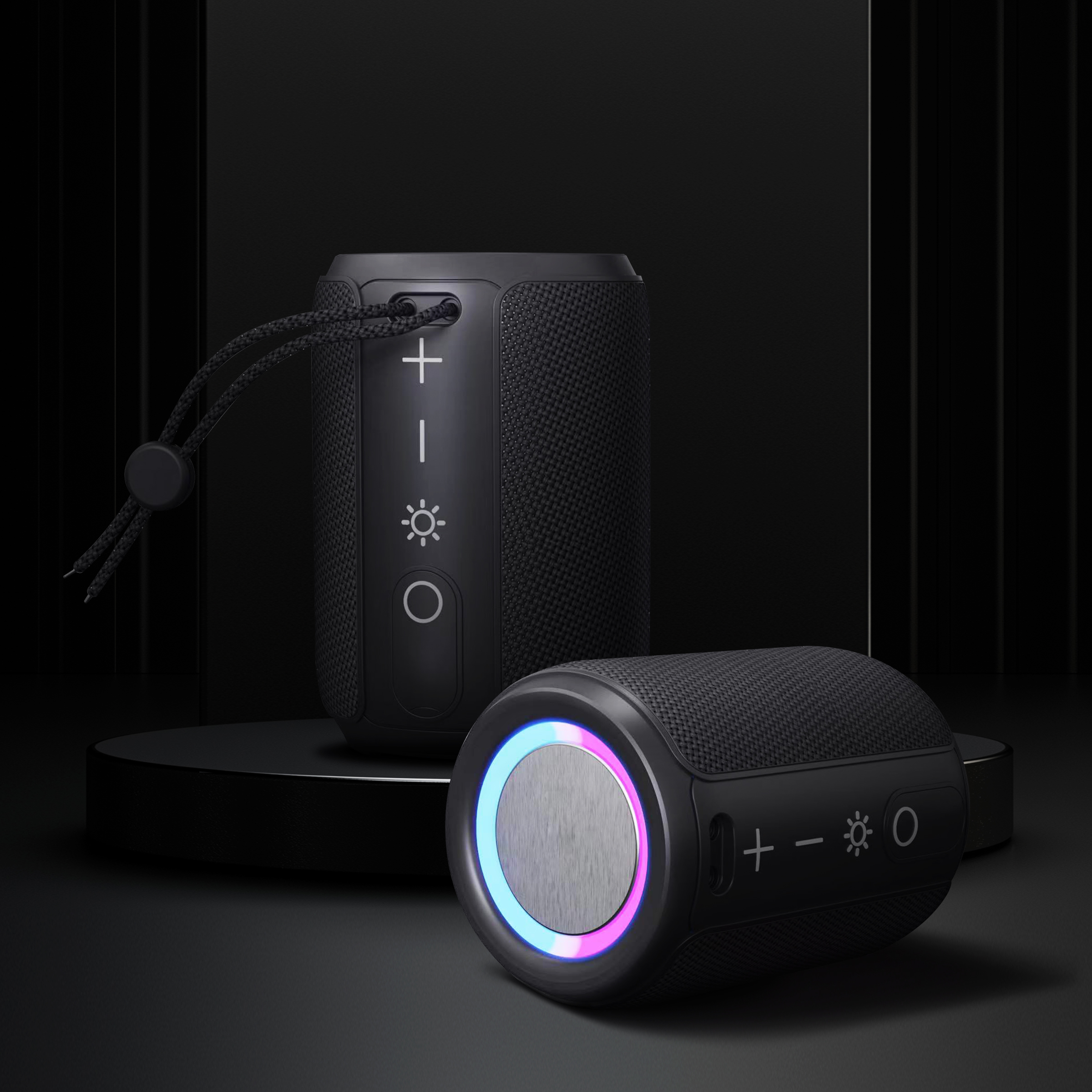 Altavoz Bluetooth BALDERIA Smart Fire - Altavoz inalámbrico con efecto crepitante - Negro - 2