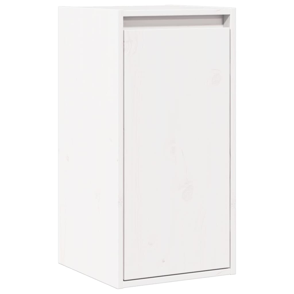 Maison Exclusive - Armario de pared 2 uds madera maciza de pino blanco 30x30x60 cm - 7