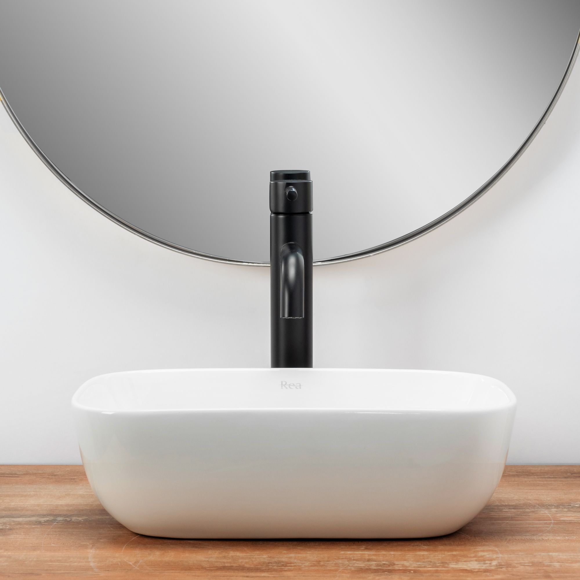 LAVABO SOBRE ENCIMERA REA BELINDA MINI WHITE 36X25X11,5CM - 5