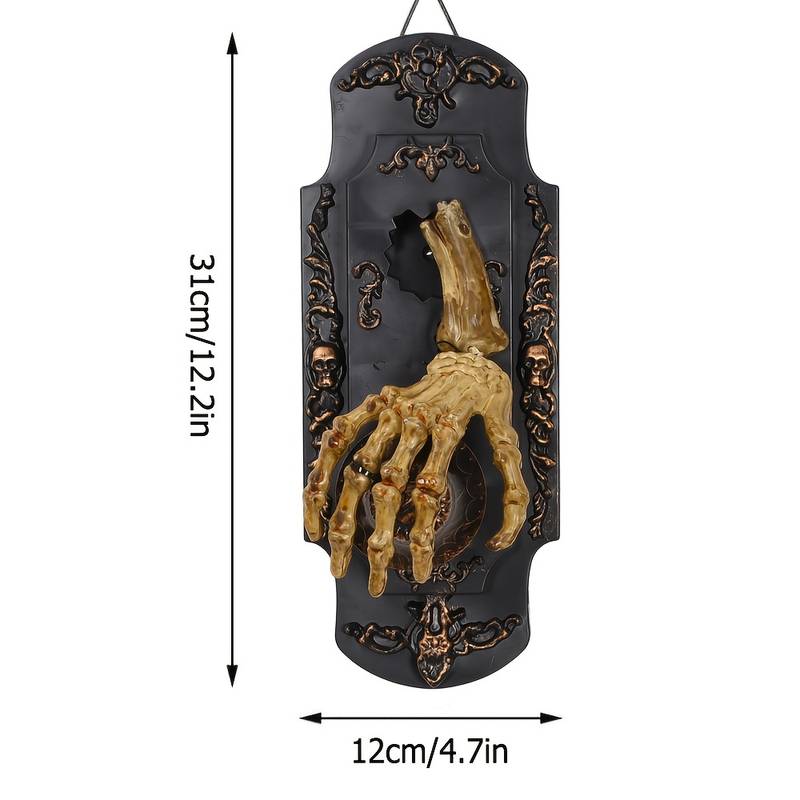 Sonnette Halloween à Détection - Effets Lumineux et Sonores Effrayants - Décoration Animatronic - 6