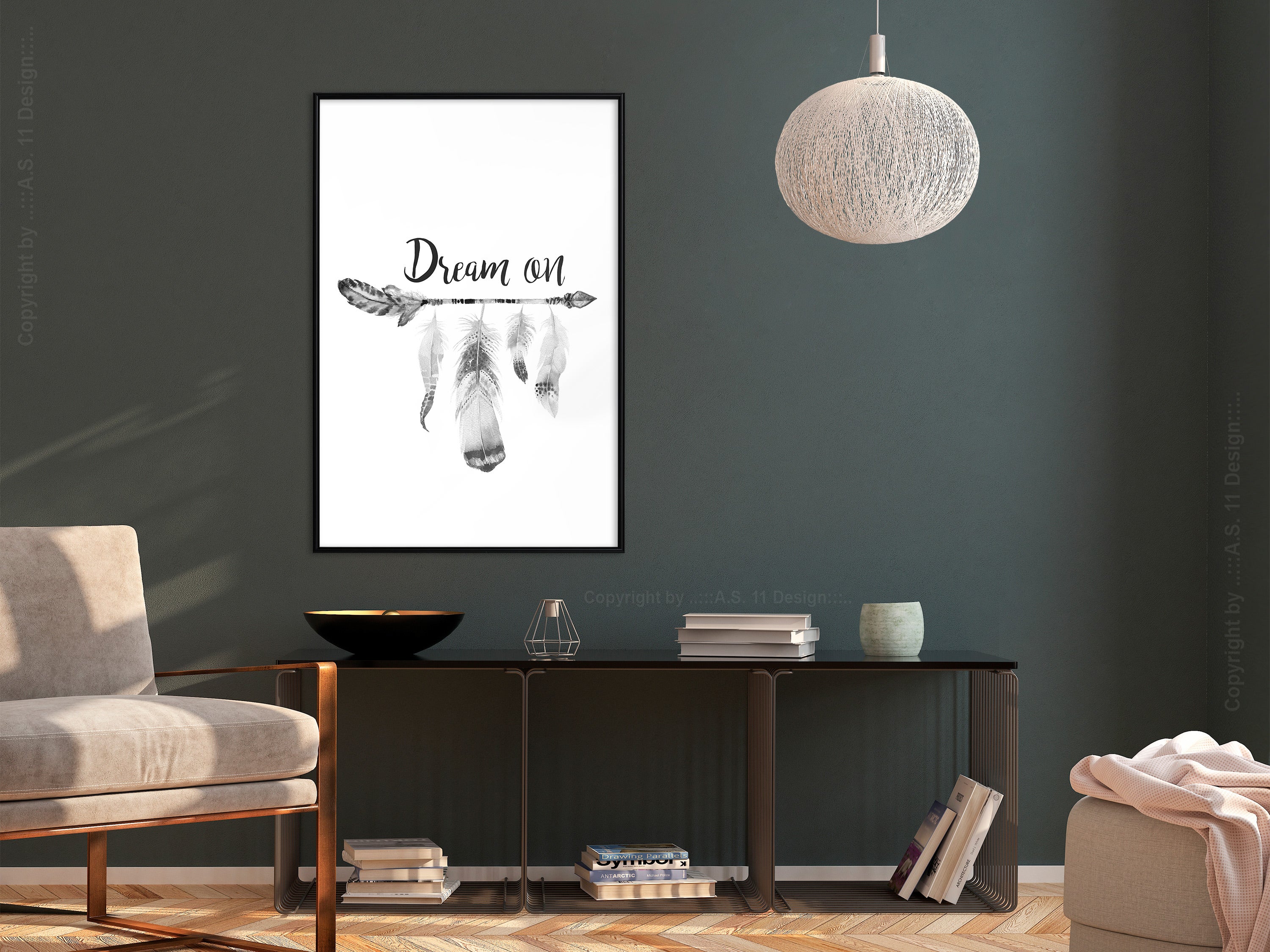 Affiche Murale Encadrée 