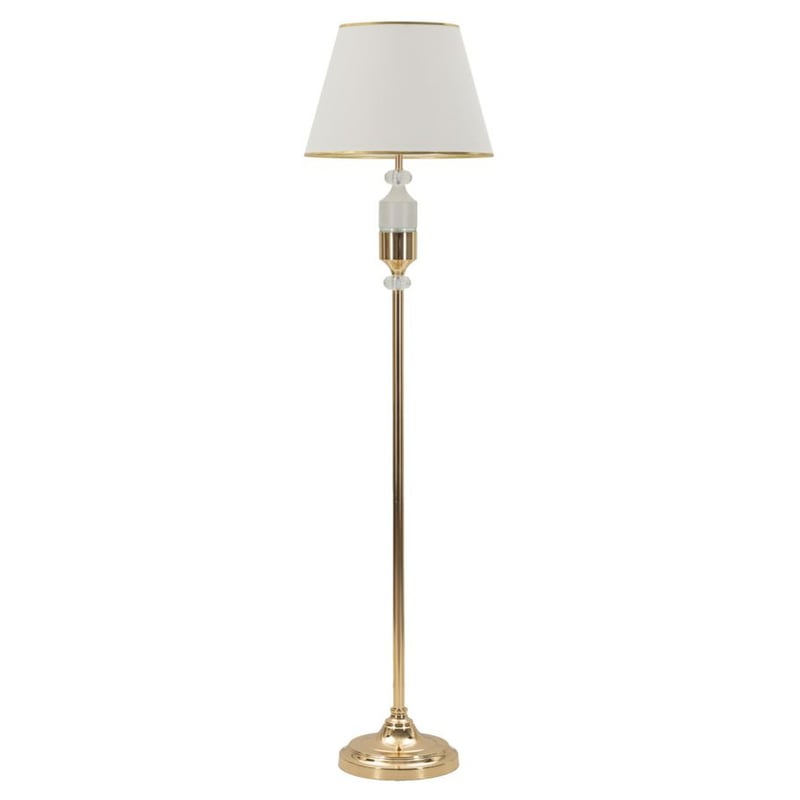 Lampa Podłogowa MF904, Tkanina, Biały, Seven Design