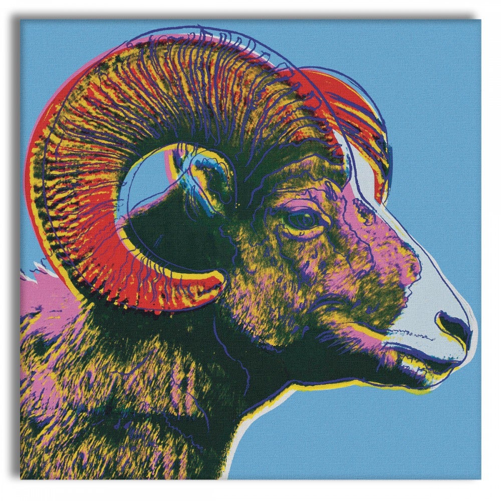 BIGHORN - Andy Warhol - Wydruk na płótnie z drewnianą ramą, 100x100 cm