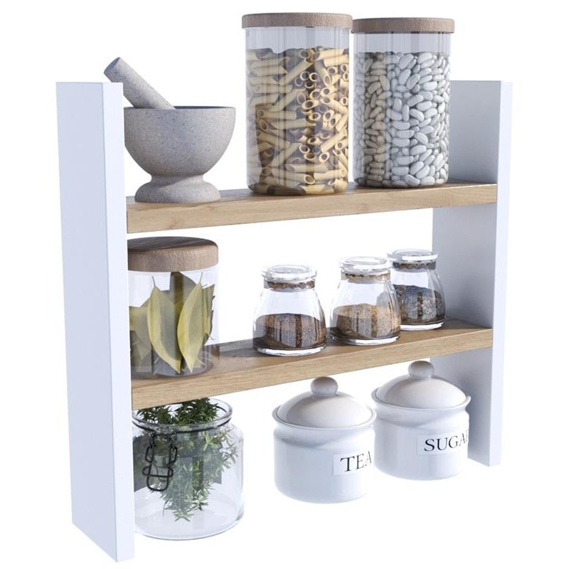 Półka kuchenna stojąca artisan-biały szafka regał