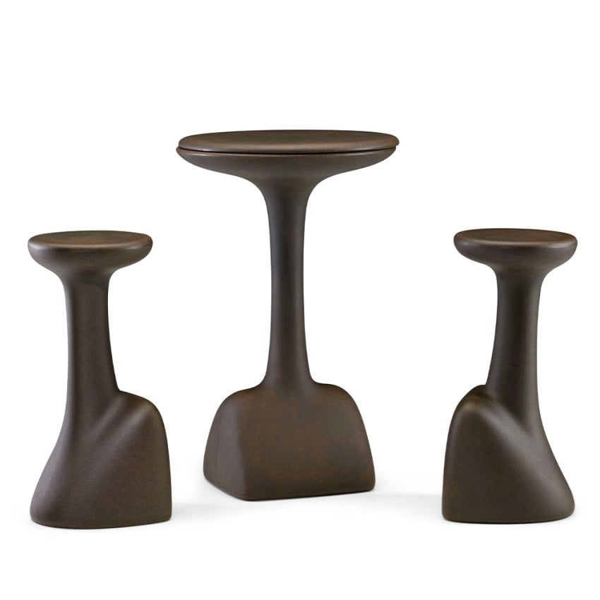 Tabouret 75cm design moderne polyéthylène intérieur extérieur ...