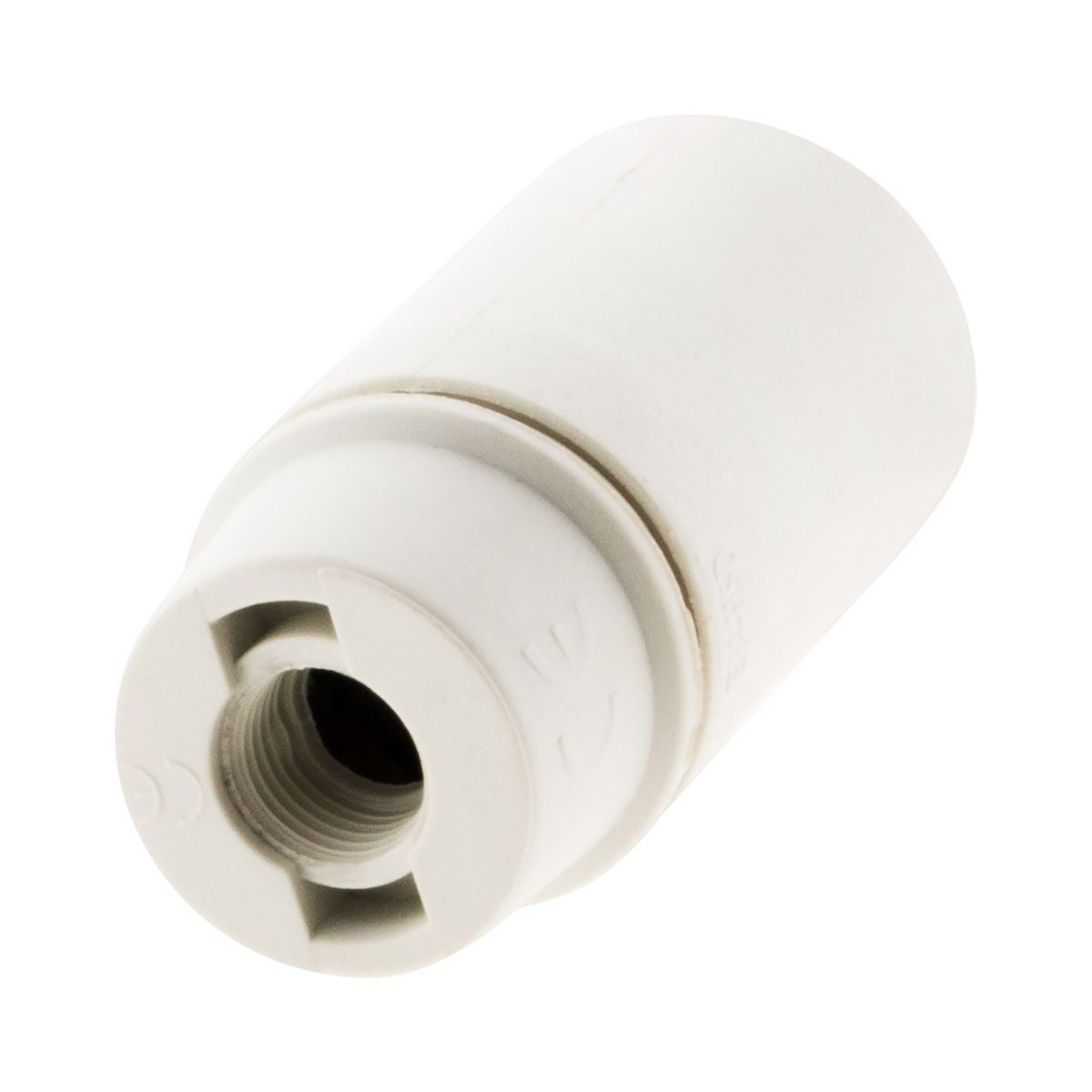 Douille lisse sans bague E14 - Blanc - Zenitech - 2