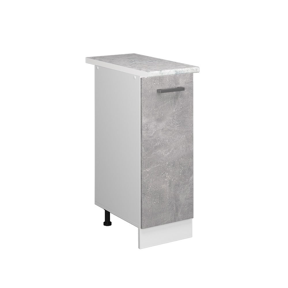 Vicco Uniwersalna jednostka bazowa R-Line, Beton, 30 cm z drzwiami, z blatem roboczym