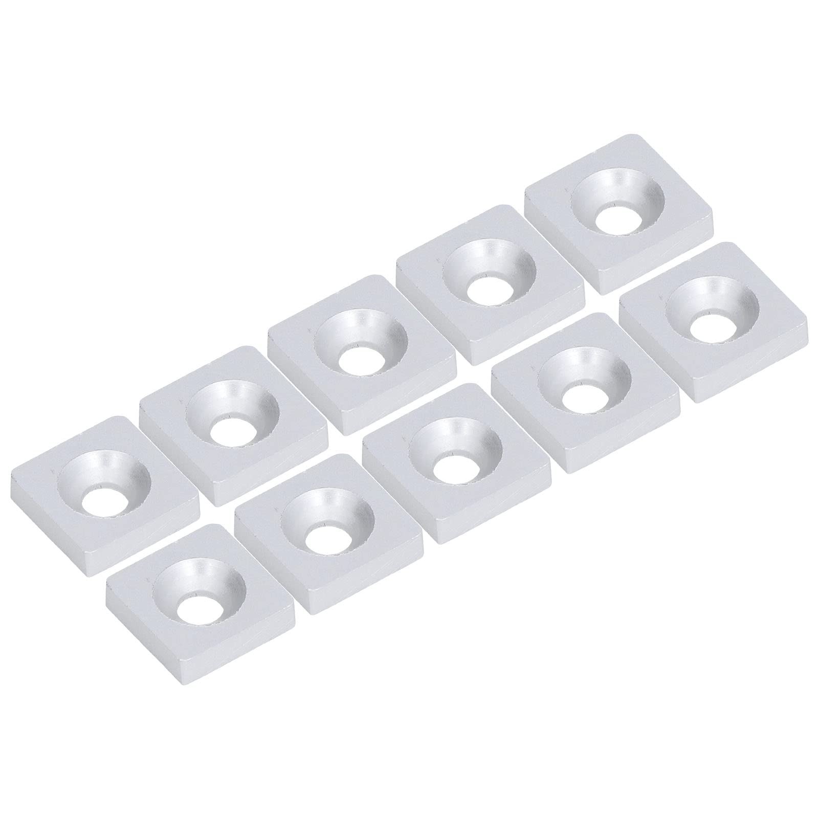 40 Tappi Terminali Per Profili Alluminio 30x30 Mm - Protezione Antigraffio Per Costruzione, ABS - Foto 9