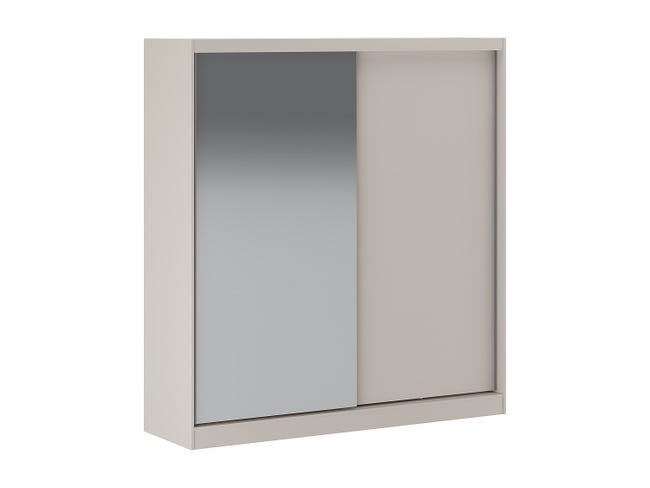 Guardaroba Tulipano, Armadio A 2 Ante Scorrevoli E Specchio, Mobile Con Barra Appendiabiti E Ripiani 100 Made In Italy 90x45h195 Cm Bianco Guardaroba Tulipano, Armadio A 2 Ante Scorrevoli E Specchio, Mobile Con Barra Appendiabiti E Ripiani 100 Made In Italy 90x45h195 Cm Bianco