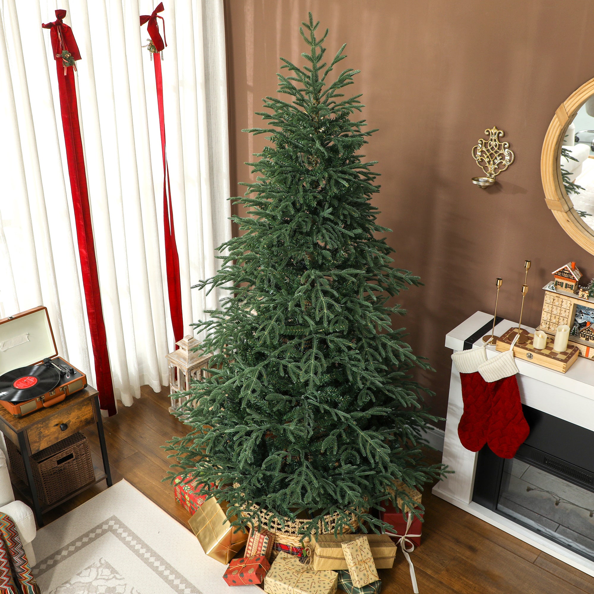 Albero di Natale Artificiale 60 cm 55 Rami con Fibra Ottica Verde - acquista su
