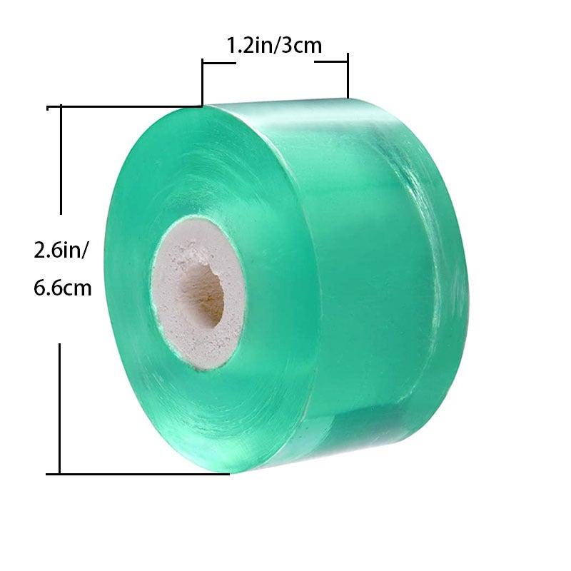 4 Rouleaux Ruban De Greffage Transparent 100m X 3cm - Biodegradable, Auto-Adhésif, Pour Arbres Fruitiers & Plantes