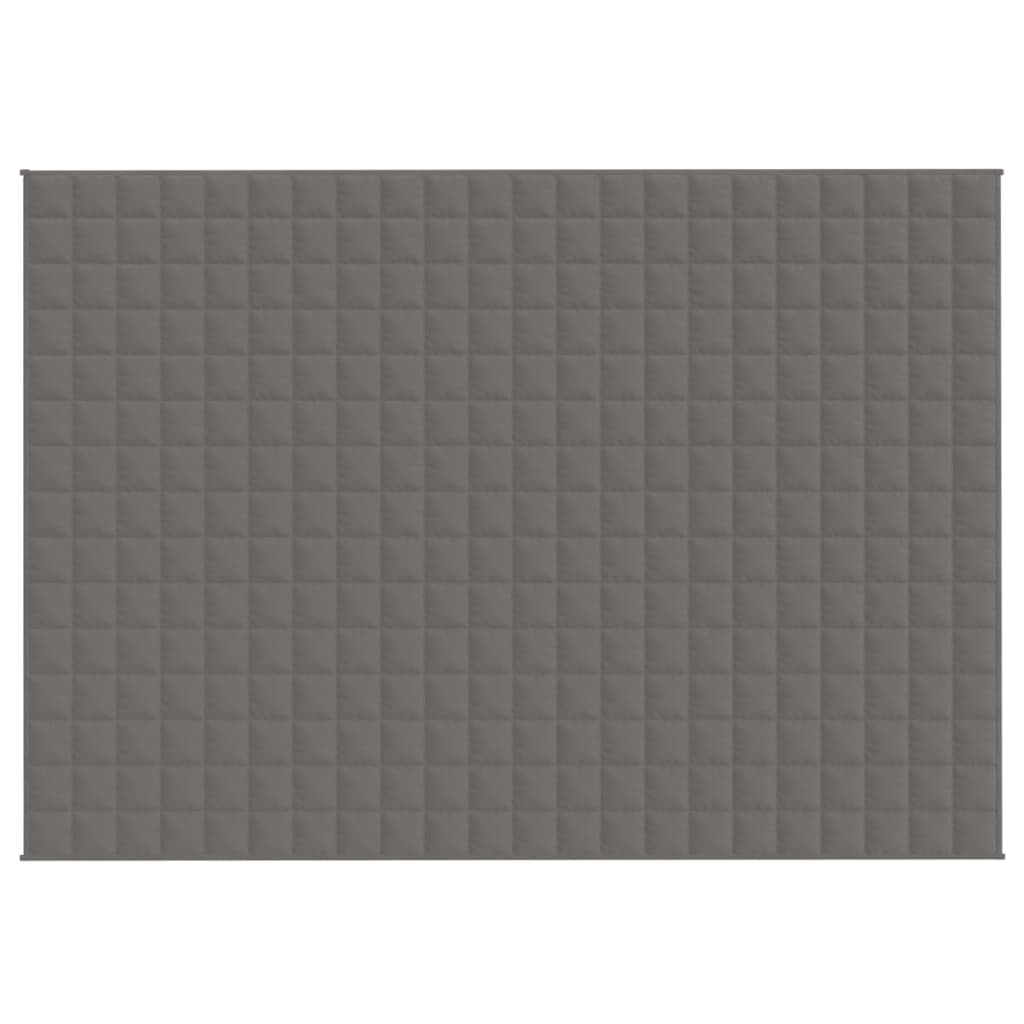 Couverture lestée Gris 155x220 cm 7 kg Tissu vidaXL - 4