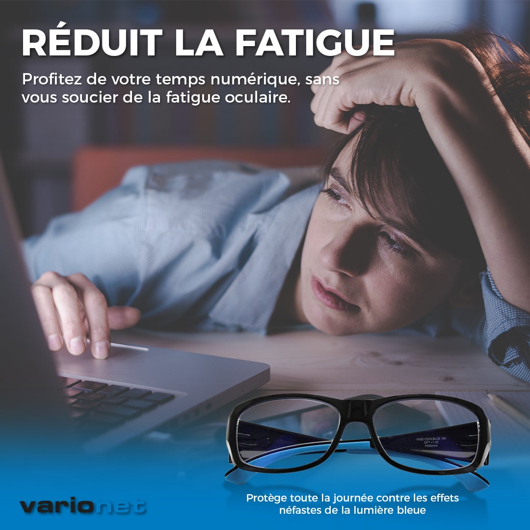 Lunettes Adaptée à votre vue (presbytie)+1,00 Anti Lumière Bleu - Vision et Protection pour Presbytie - Dioptrie + 1,0 - Normées CE - 4