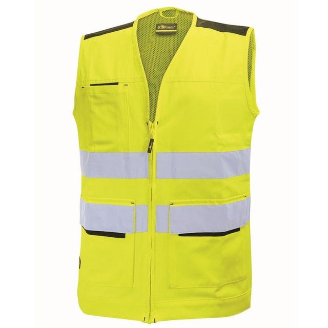 U-Power - Gilet multi fonctions jaune haute visibilité SMART - Jaune - M