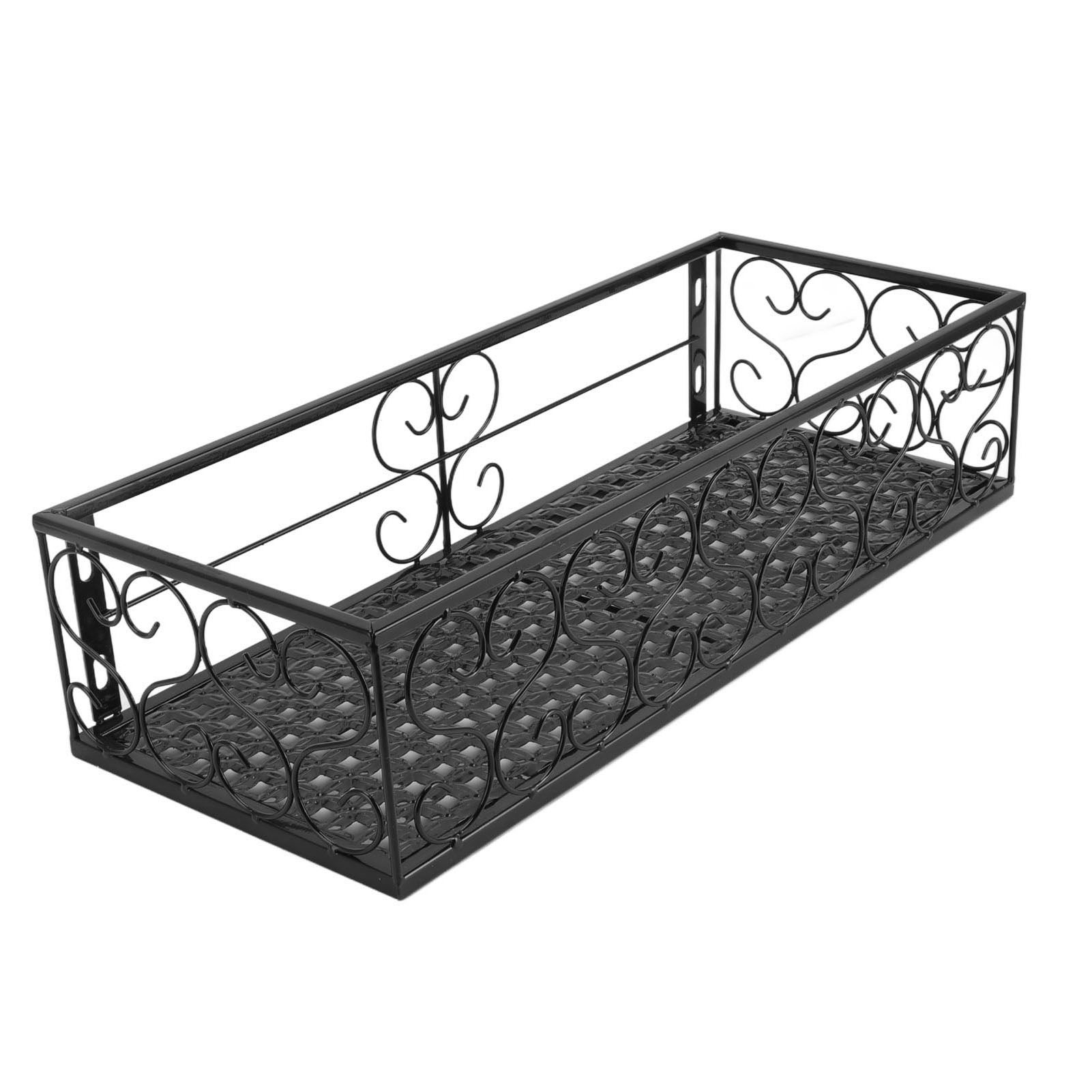 Étagère à fleurs suspendue pour balcon, utilisée pour ranger les pots de fleurs, les balustrades en fer forgé et les rebords de fenêtres intérieurs - 3