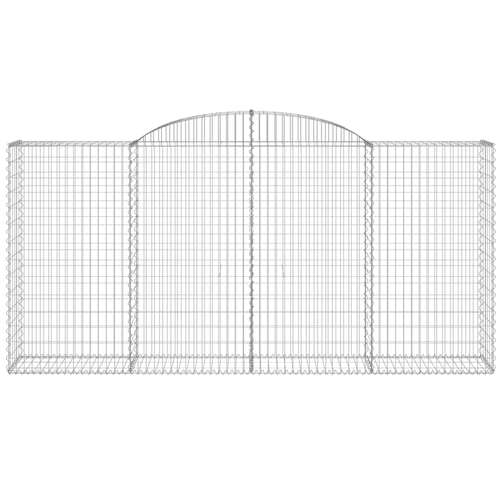 Maison Exclusive - Cesti Gabbioni ad Arco 17 pz 300x50x140/160 cm Ferro Zincato - 4