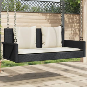 Banc à Bascule Jardin Vintage En Métal - 2 Places, Charge 200 Kg, Bronze - 85x113x95 Cm - En.casa