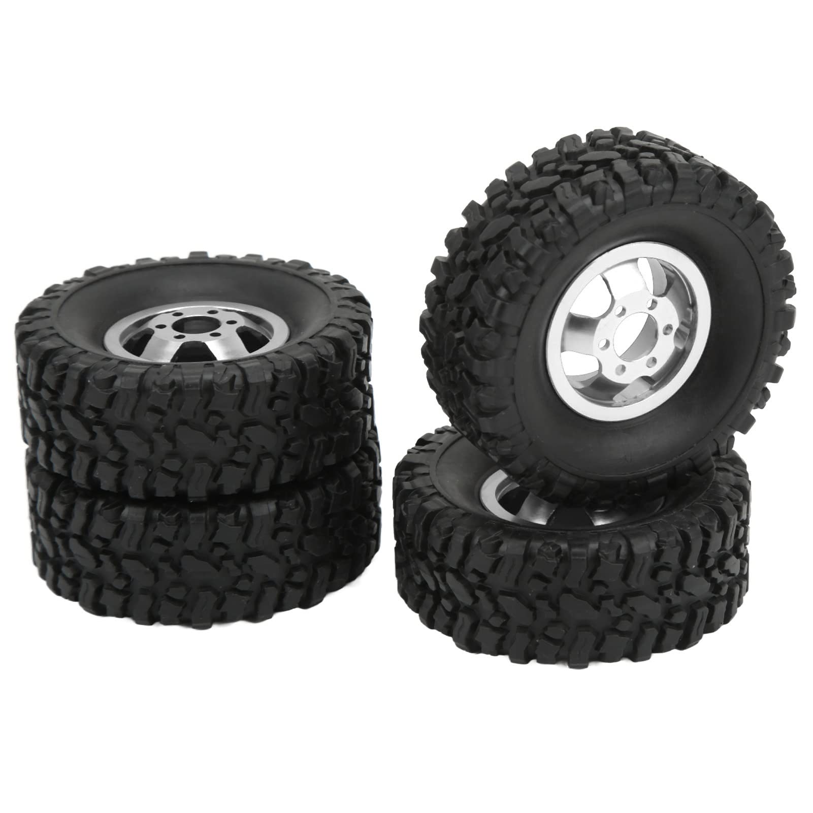 Juego De 4 Neumáticos RC, Tuercas De Aleación De Aluminio Para Axial