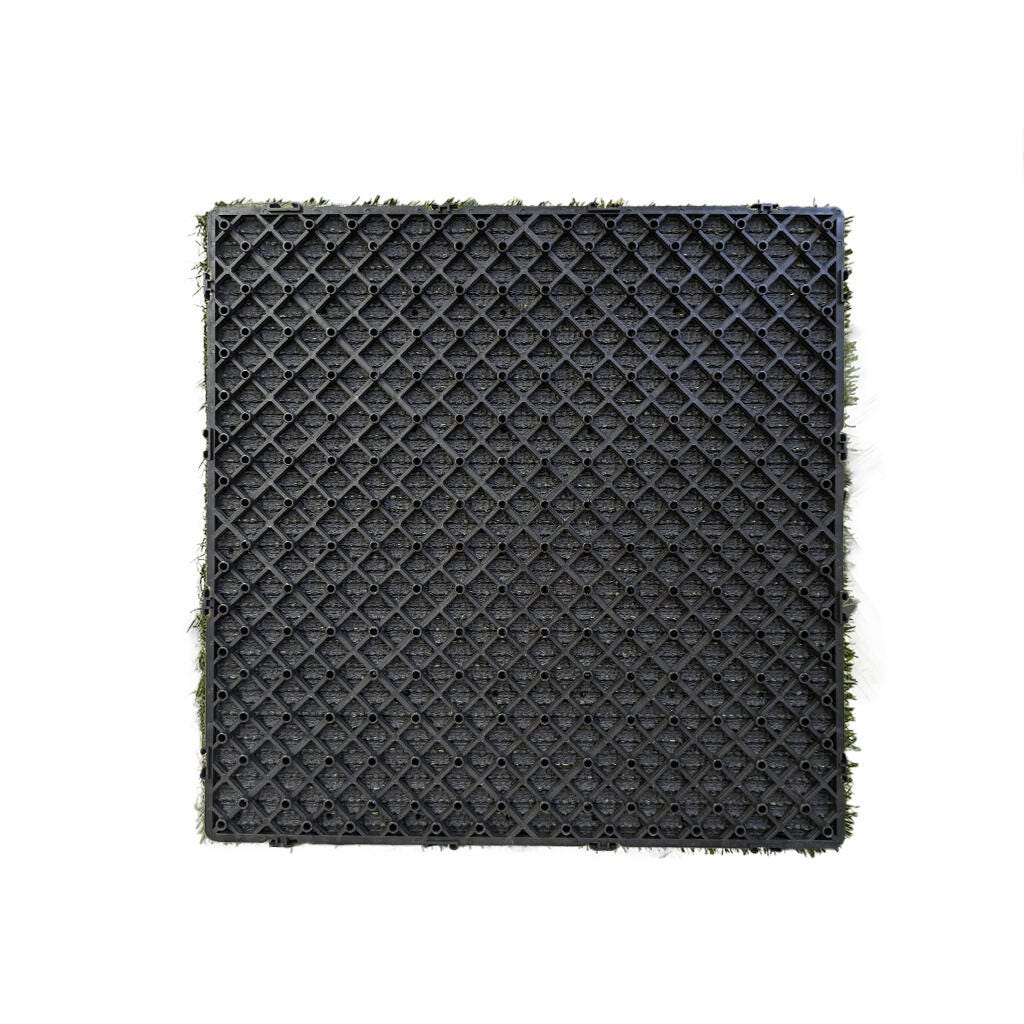 Piastrella per prato in polietilene verde 50x50 cm e 40 mm 4 PZ - 3