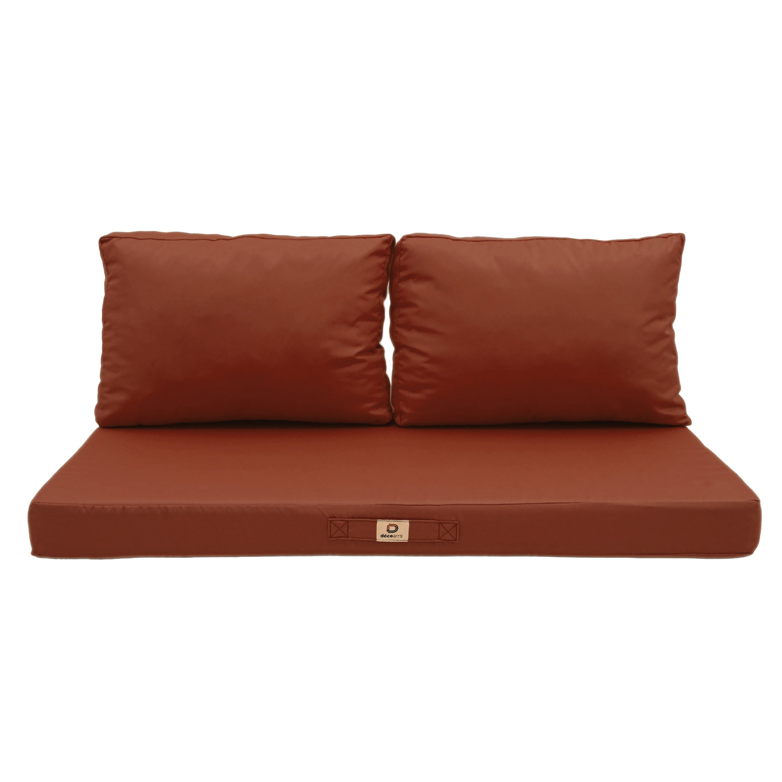 Coussins pour salon de jardin déhoussable 120x60cm Terracotta - 3