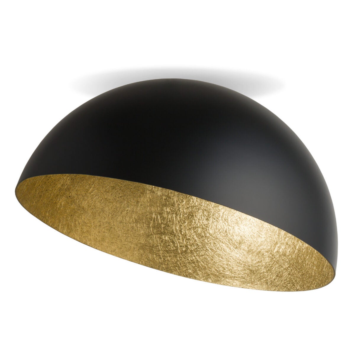 Lampa sufitowa wisząca Sfera czarno-złota 1xE27x15W dekoracyjna wym: 32 x 50 x 50 cm metal SIGMA