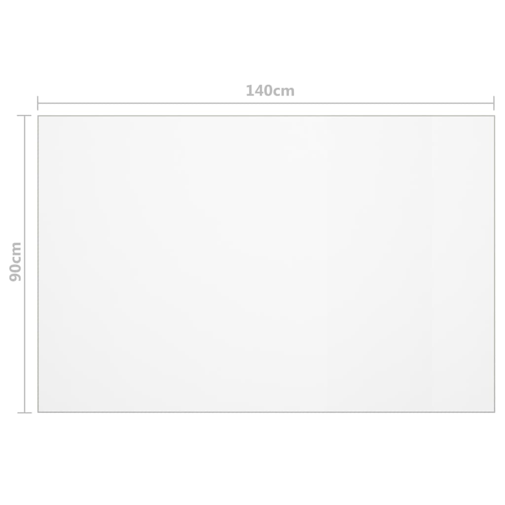 Protector de mesa PVC transparente 140x90 cm 1,6 mm vidaXL - 6