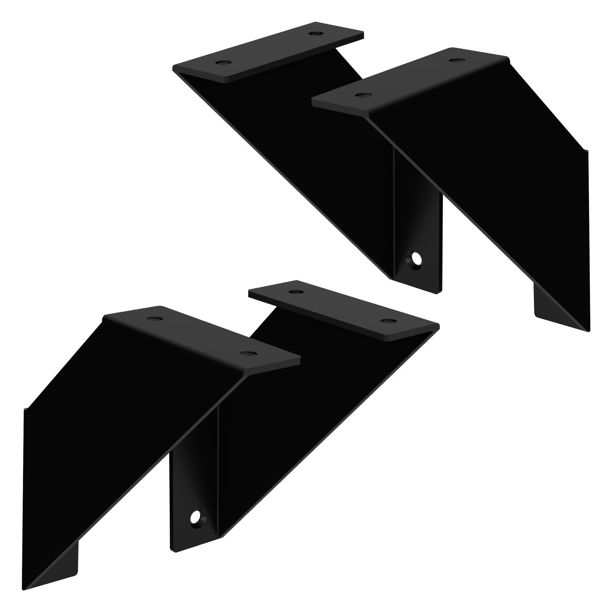 Kit Accessoires E-track Pour Remorque – Supports D'étagère Et Rail De Chargement – Acier Galvanisé