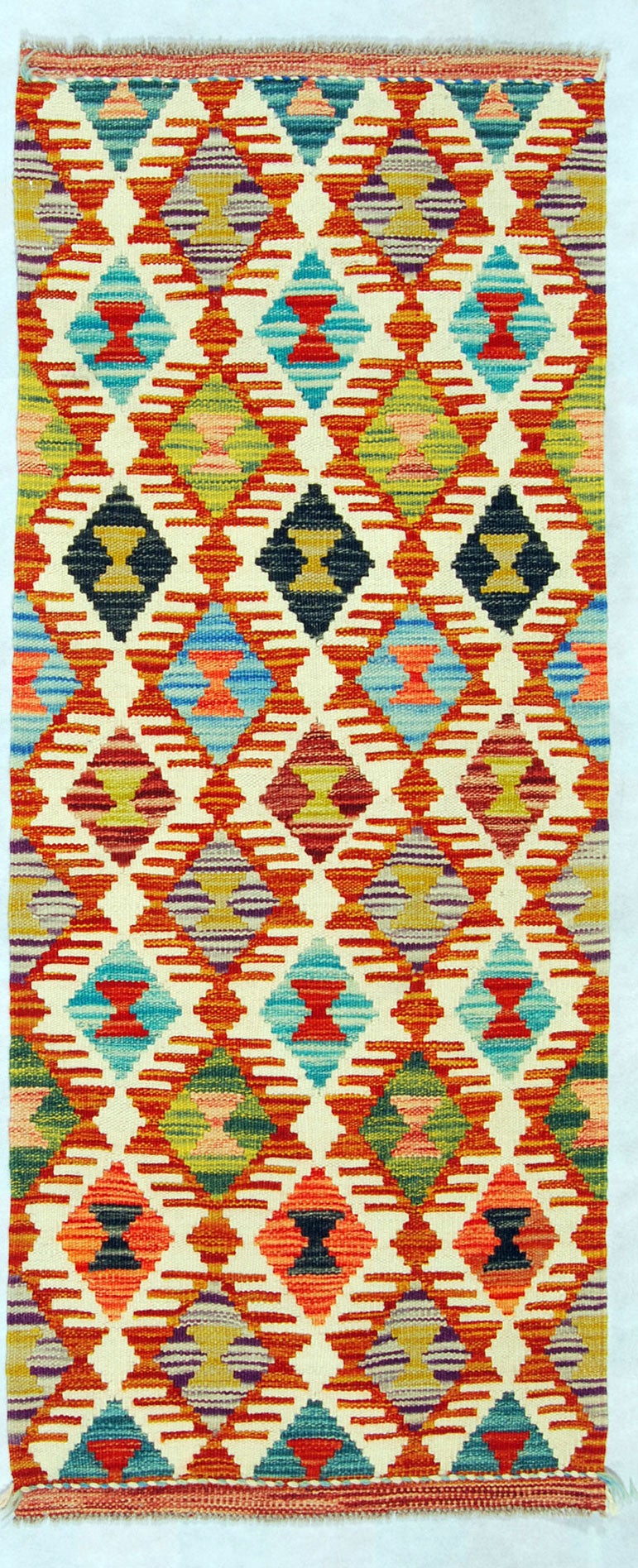 Oryginalny ręcznie robiony dywan, wymiary: 147x60, z certyfikatem autentyczności GalleriaFarah1970