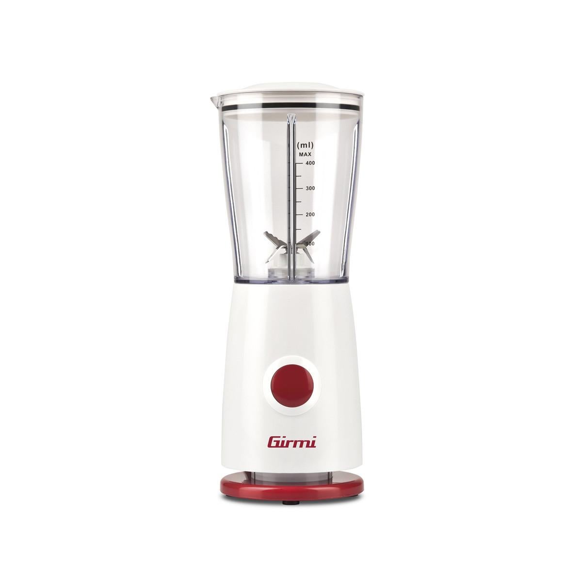 Girmi FR03 Frullatore Elettrico, 170W, 4 Lame In Acciaio INOX, 400 ml, Bianco