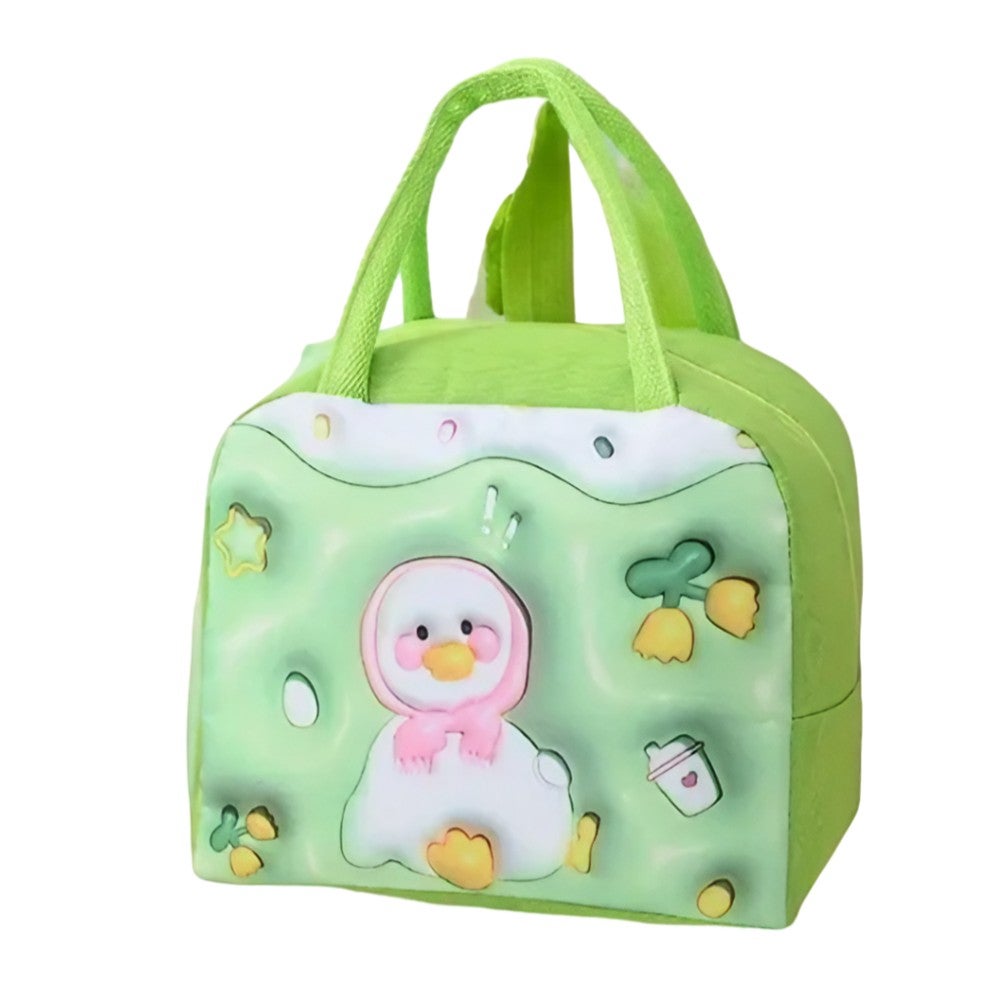 Geanta frigorifica copii Flippy, model ratusca, verde, 23x13x19 cm