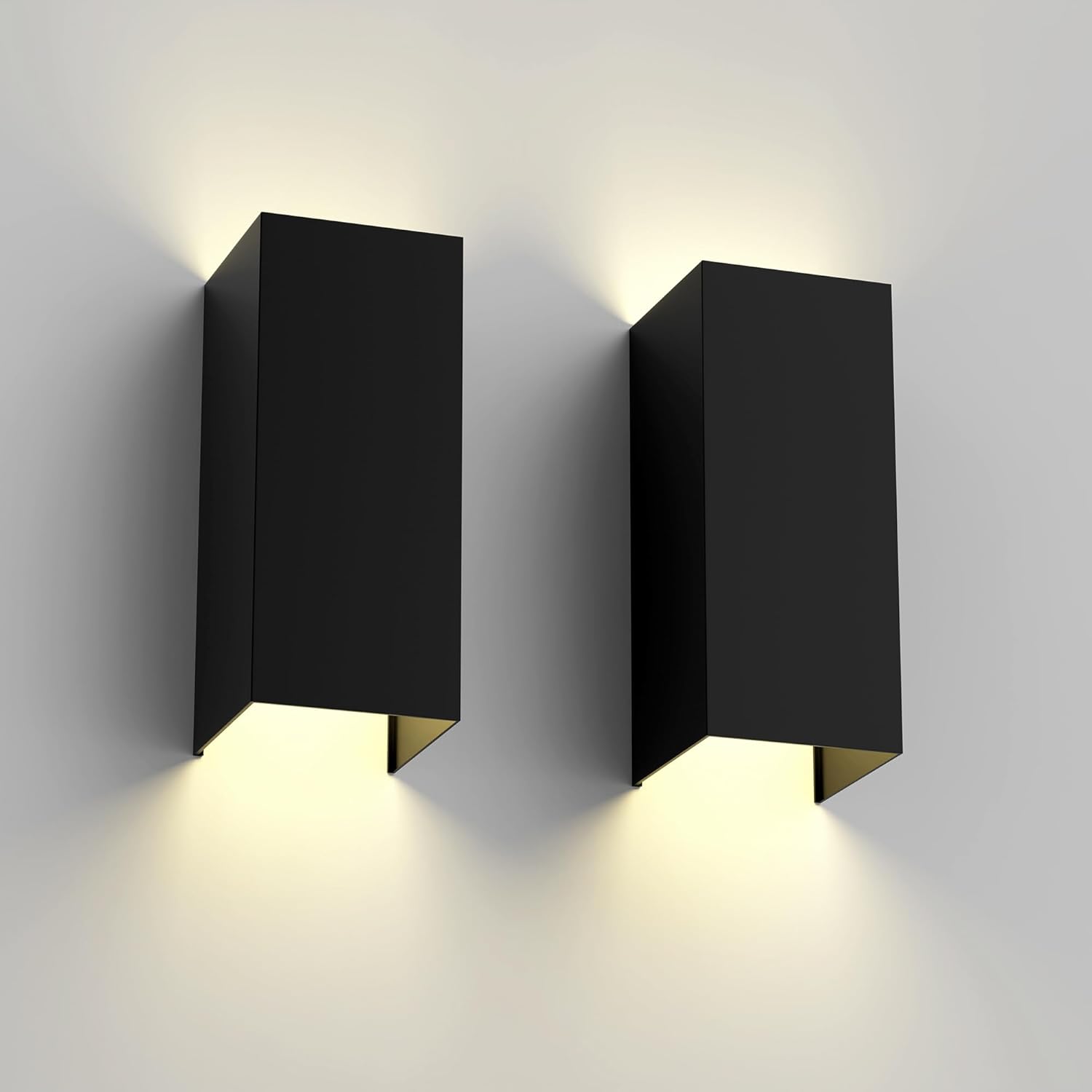 Wewnętrzny/Zewnętrzny kinkiet LED, 2×12W, regulowany kąt wiązki światła, wodoodporny IP65 - nowoczesny design do domu, ogrodu, na taras, do salonu.