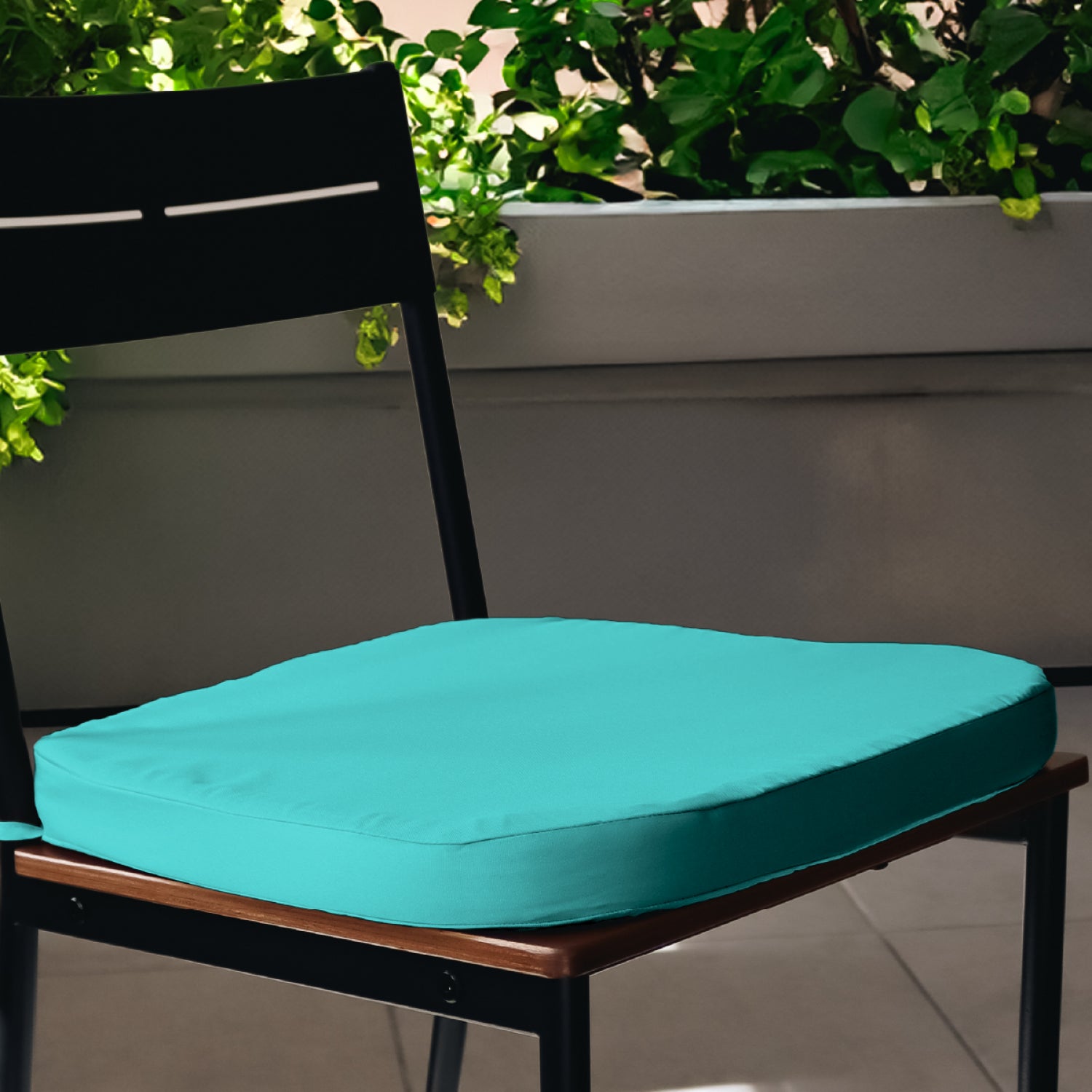 Lot De 4 Galettes Déhoussables Pour Chaise – Tissu Oxford Imperméable, Mousse Dense – Plusieurs Coloris - 2