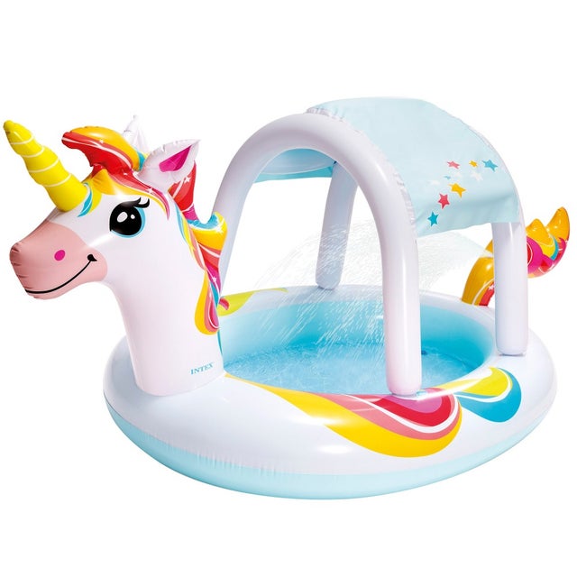 Bateau De Natation Pour Bébé Avec Accoudoirs, Motif Licorne, Bouée De Natation Gonflable Pour Bateau De Natation Pour Bébé Avec Accoudoirs, Motif Licorne, Bouée De Natation Gonflable Pour