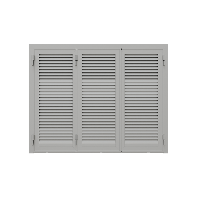 FINESTRA PERSIANA 3 ANTE ZINCATA COLORE BIANCO 180X155 APERTURA SX TELAIO TIPO A
