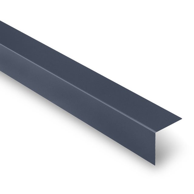 Cornière 80x80 angle sortant 90degrés acier laqué 2100 mm Bleu Ardoise RAL 5008