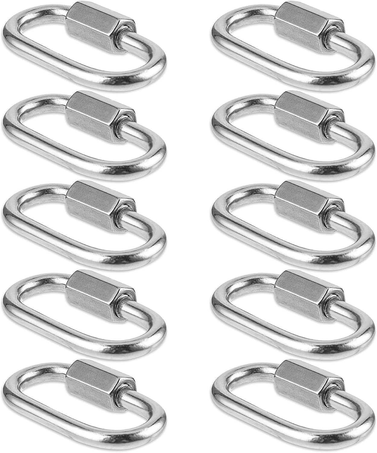 Mousquetons Acier Inoxydable LATRAT LATRAT - 3 Mousquetons Filetés M8 Acier Inox - Charge 350kg Connecteur Vis LATRAT