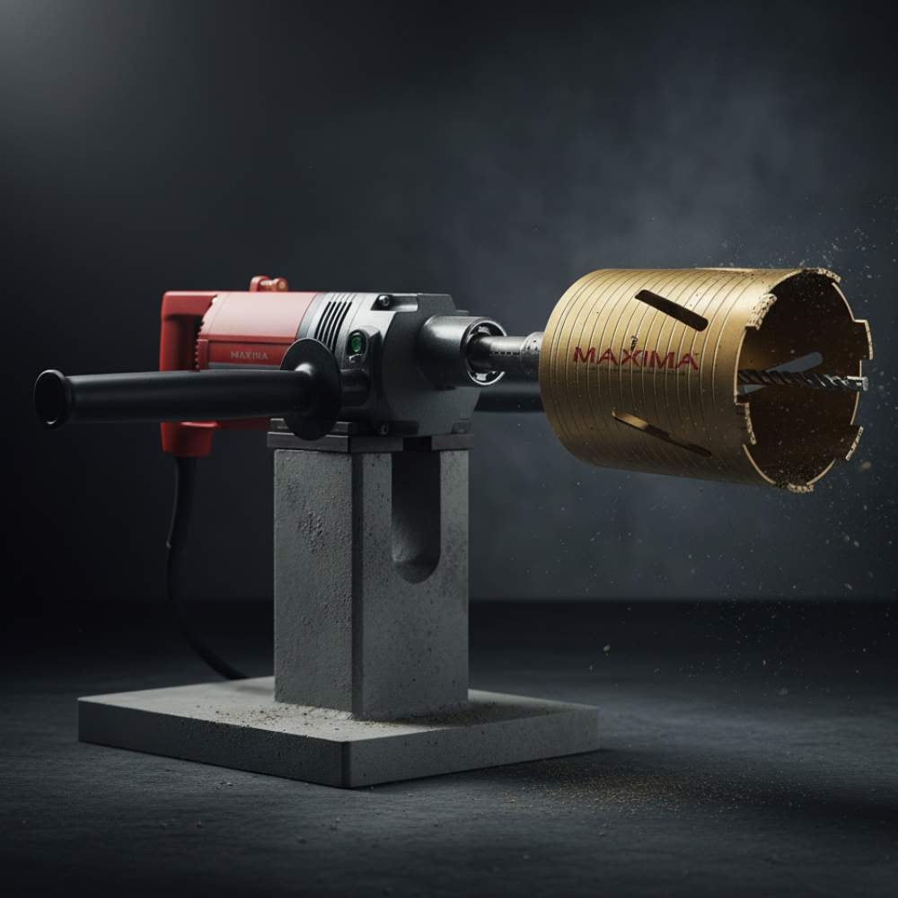 Carotteuse professionnelle à sec avec micro-percussion 1800W - Caromax - 2